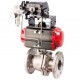 AW series pneumatic actuator flange welded ball valve